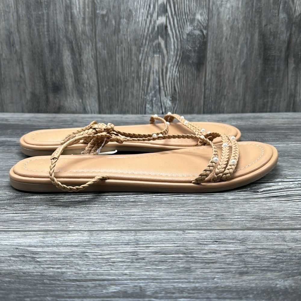 Women's Uri Sandals pearl straps - Universal Thread Tan - Picture 6 of 8